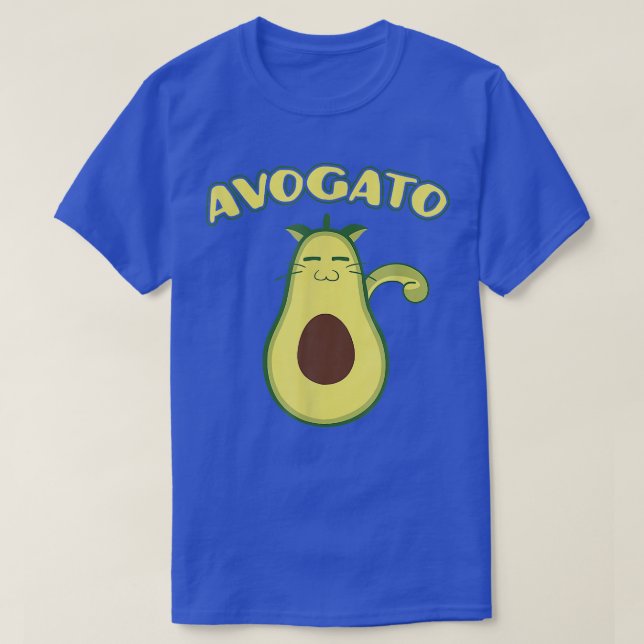 T-shirt Avogato Funny frais Avocado chat pistolet (Design devant)
