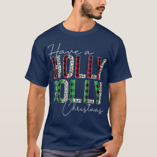 T-shirt Avoir Holly Jolly Noël Rouge Buffalo Plai