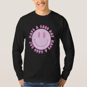 T-shirt Avoir Une Bonne Journée Retro Sourire Visage E