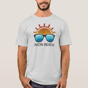 T-shirt Avon Beach North Carolina Lunettes de soleil