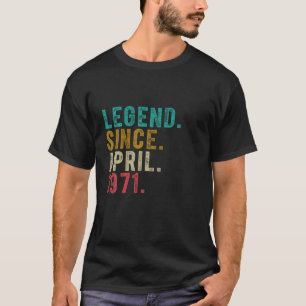 T-shirt Avril 1971 Désireux 50 Ans 50E Anniversaire D