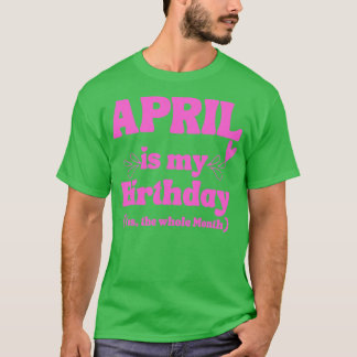 T-shirt Avril Cadeau d'anniversaire