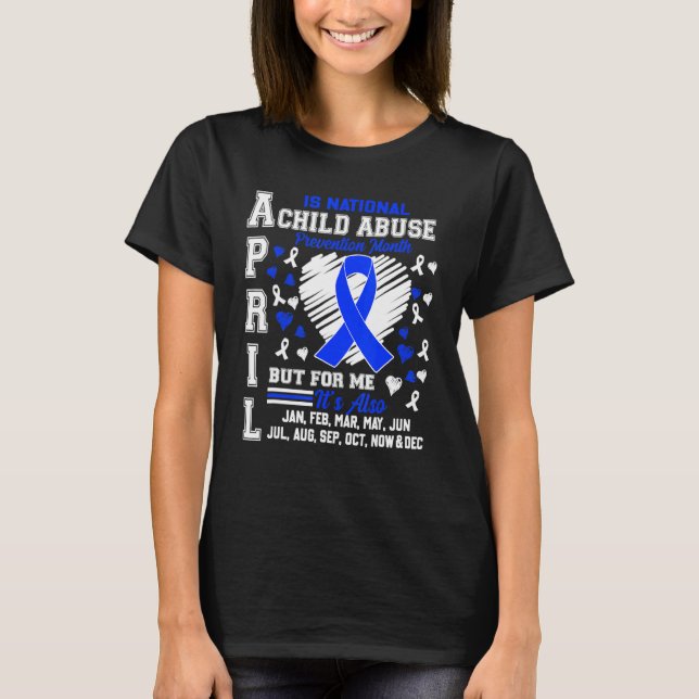 T-shirt Avril Est Le Mois National De Prévention De La Mal (Devant)