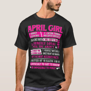 T-shirt Avril Fille Amusante Avril Anniversaire