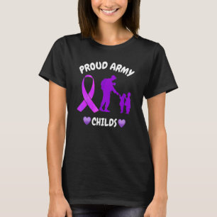 T-shirt Avril Purple Up Mois Of Military Child Boots Amer