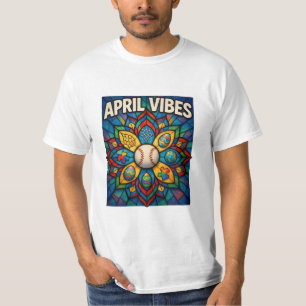 T-shirt Avril Vibes Mandala en Verre Cathédrale : Une Mosa