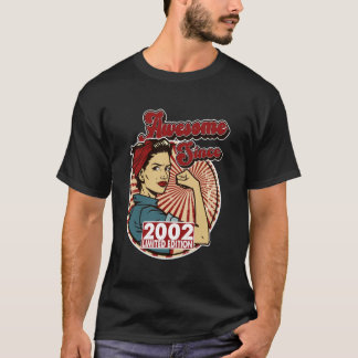 T-shirt Awesome Depuis 2002 Édition Limitée 23e Bi pour Fe