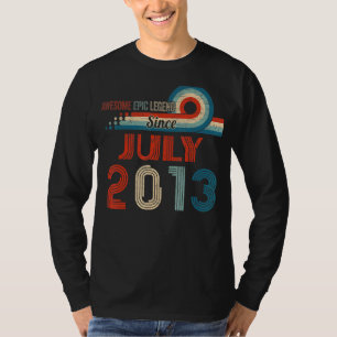 T-shirt Awesome Epic Legend depuis Juillet 2013 9e Anniver