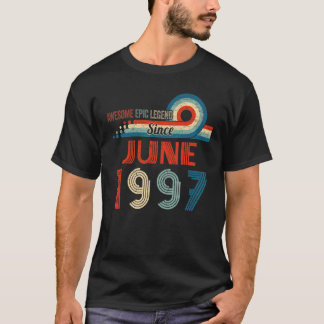 T-shirt Awesome Epic Legend depuis Juin 1997 25e Anniversa