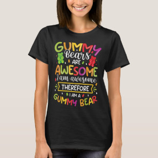T-shirt Awesome Gummy Oear Candy Girls