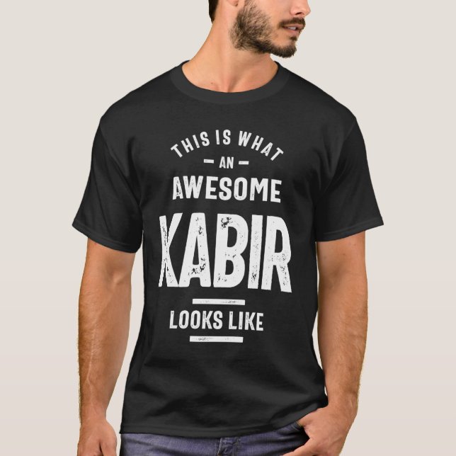 T-shirt Awesome Kabir Funny Novelty Cadeaux Nom (Devant)