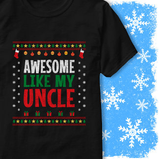 T-shirt Awesome Like My Uncle Christmas Sweater Vintage
