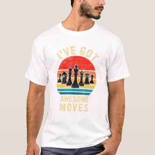 T-shirt Awesome Moves Joueur d'échecs Vintage Retro esthét