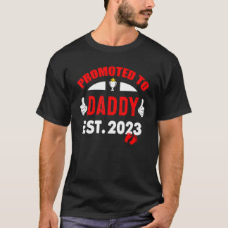 T-shirt Awesome Promoted To Daddy 2023 Pregnancy Announc