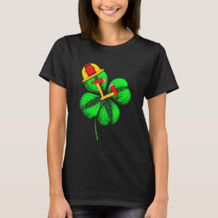 T-shirt Awesome Saint Patrick S Day Pompier Shamrock H