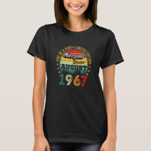 T-shirt Awesome Since August 1967 55 Years Old 55th Birthd
