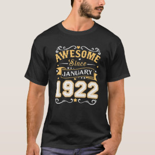 T-shirt Awesome Since Janvier 1922