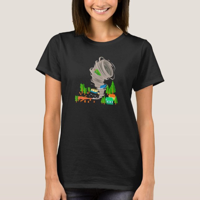 T-shirt Awesome Tornado Sévère Température Chasseurs (Devant)