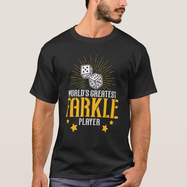 T-shirt Awesome World's Greatest Farkle Player For Farkle  (Devant)