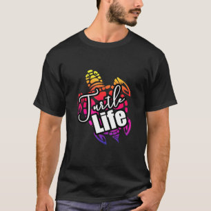 T-shirt Awessee Turtle Life Sea Beach Design