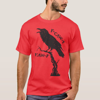 T-shirt awF Jeu de Corneille Noire Amusant Grunge de creva
