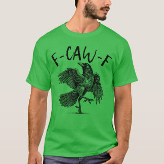 T-shirt awF Jeu de Corneille Noire Amusant Grunge de creva