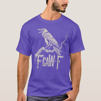 T-shirt awF Jeu de Corneille Noire Amusant Grunge de creva