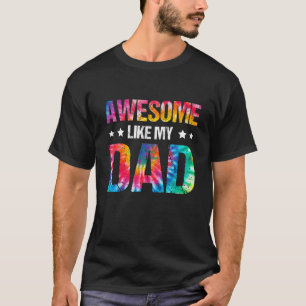 T-shirt Awome Comme Mon Père Parents Journée Famille Enfan