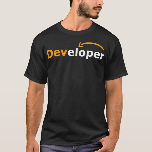 T-shirt AWS Microservices Morden Cloud Developers (Devant)