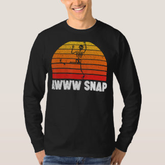 T-shirt Awww Snap Skeleton Broché Leg Injury Reha