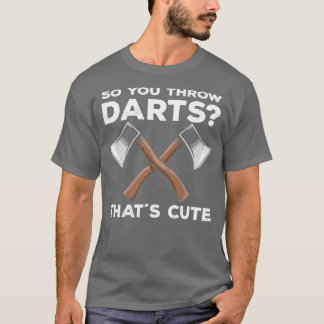 T-shirt Ax Jeter Drôle Drôle Dit Ax Thrower Idée Cadeau