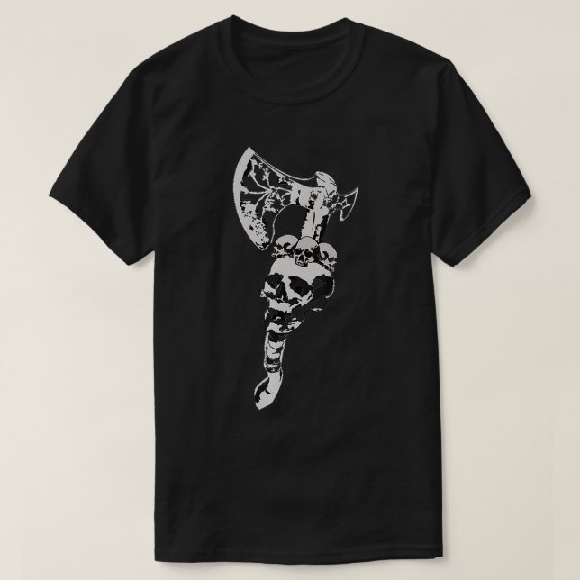 T-shirt Ax Jeter le crâne (Design devant)