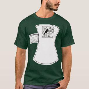 T-shirt AxeOHolics Anonyme Tête Ax Noir Corbeau Classic