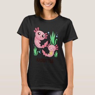 T-shirt Axolittle Cute Axolotl Pun Funny Little Sister Bro