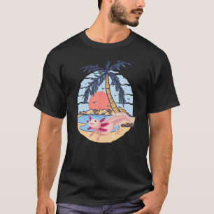 T-shirt Axolotl Amphibien Sous l'eau Océan Poisson Plage É