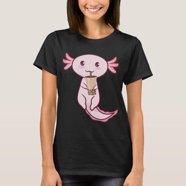 T-shirt Axolotl Apote Apote Animal Axolotl Bubble Thé Kawa (Devant)