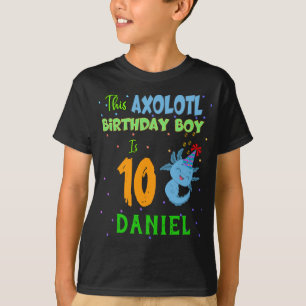T-shirt Axolotl Custom Birthday Boy Matching