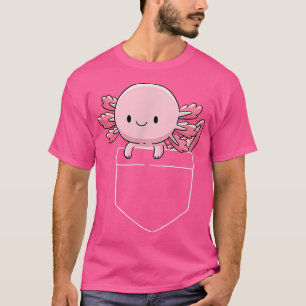 T-shirt Axolotl dans Pocket Kawaii mignon Anime cadeaux po