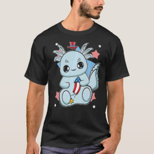 T-shirt Axolotl Directeur Fireworks Pour 4 juillet