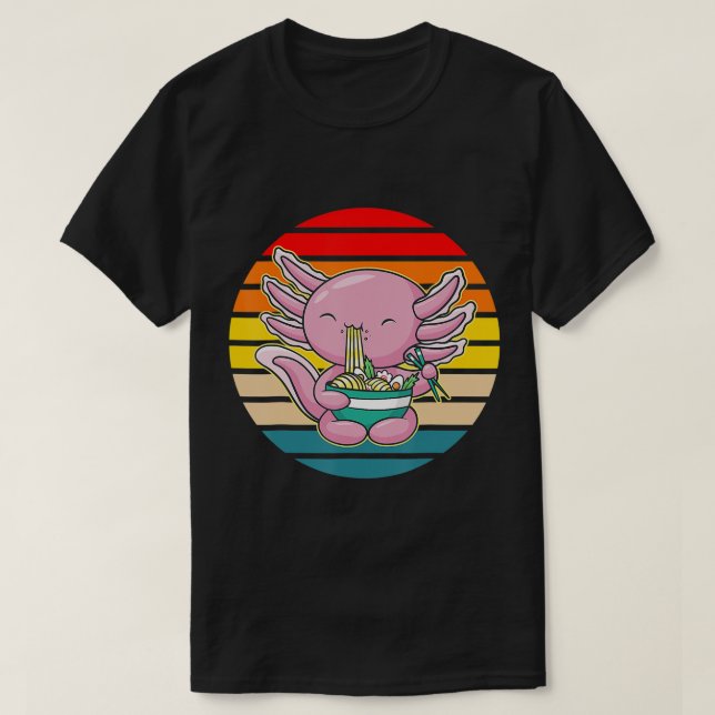 T-shirt Axolotl Eating (Design devant)