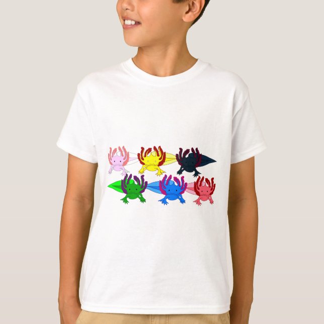 T-shirt Axolotl échantillons frontalement (Devant)