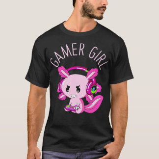 T-shirt Axolotl Fille Vêtements Drôle Gamesolotl Pour Fill
