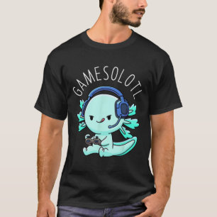 T-shirt Axolotl Gamer Anime Cadeaux Kawaii garçons filles