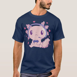 T-shirt Axolotl Gamer Jeu mignon drôle Axolotls Kawaii Ja