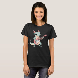 T-shirt Axolotl Guitariste Rock Punk Pastel Style Grunge D