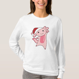 T-shirt Axolotl Joyeux Noël Animaux d'hiver Axolotls