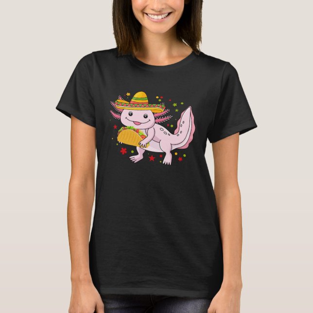 T-shirt Axolotl Manger Tacos Mexicains Tacos (Devant)