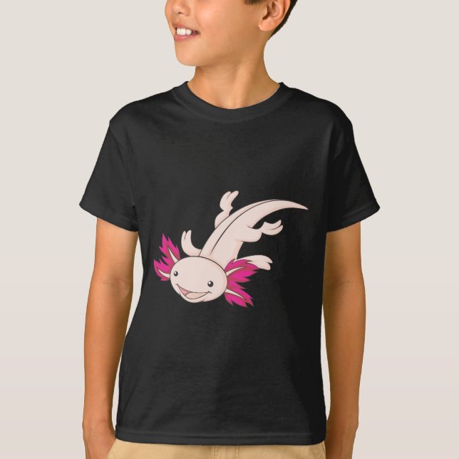 T-shirt Axolotl mexicain heureux (Devant)