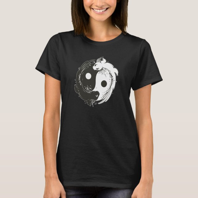 T-shirt Axolotl Yin Yang for Axolotl Fans (Devant)
