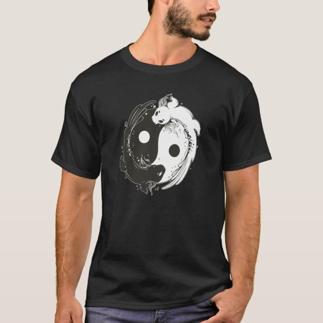 T-shirt Axolotl Yin Yang for Axolotl Fans (Devant)